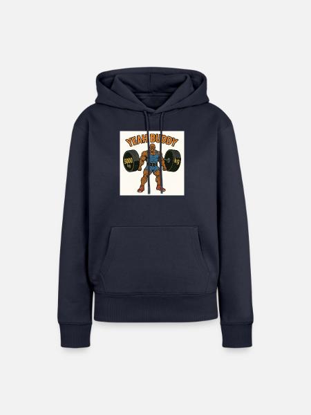 YEAH KUMPEL - Frauen Premium Bio Hoodie - Navy