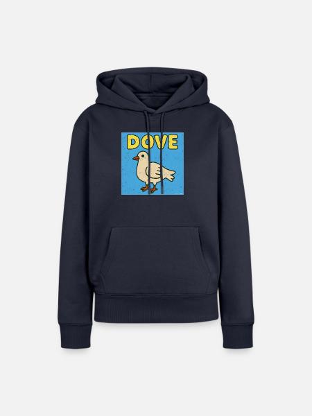 Dove - Frieden raus - Frauen Premium Bio Hoodie - Navy