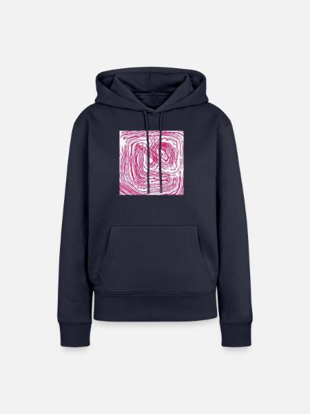 Verlauf verloren - Frauen Premium Bio Hoodie - Navy
