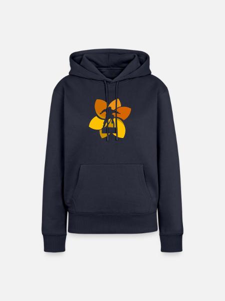 Parkourlaeufer Akrobatik Hindernis - Frauen Premium Bio Hoodie - Navy