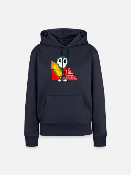 ZUFALL - Frauen Premium Bio Hoodie - Navy