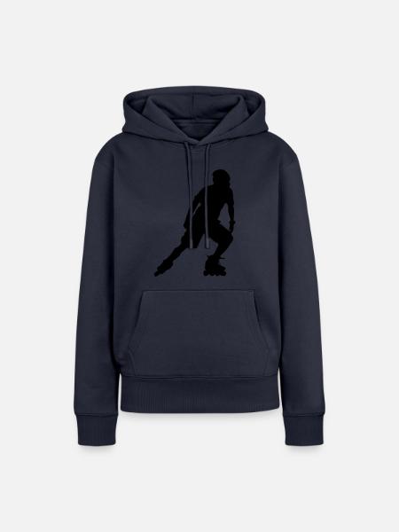 inline skating skates - Frauen Premium Bio Hoodie - Navy