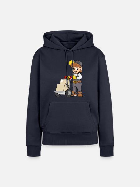 Lieferant - Frauen Premium Bio Hoodie - Navy