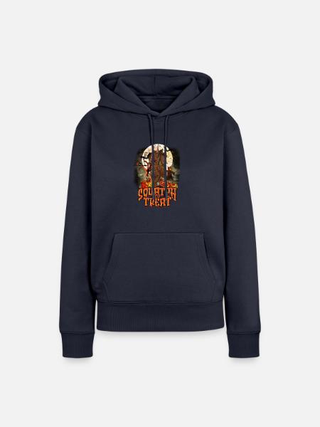 Squatch oder Treat - Sasquatch - Frauen Premium Bio Hoodie - Navy