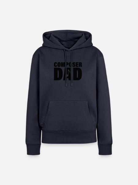 Job - Komponist Vater - Frauen Premium Bio Hoodie - Navy