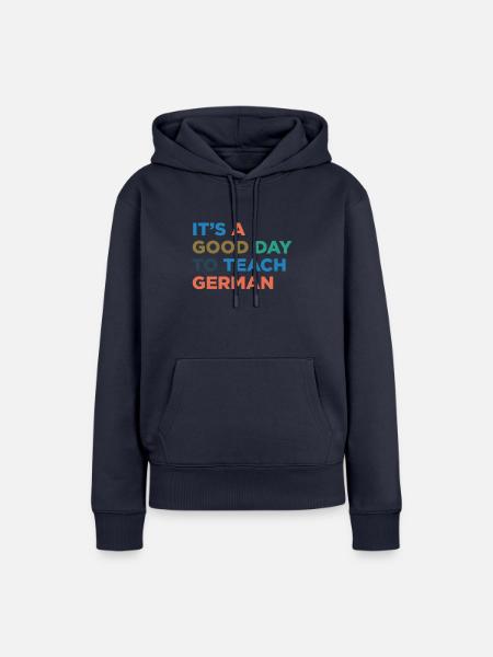 Deutschlehrer Unterrichten - Frauen Premium Bio Hoodie - Navy