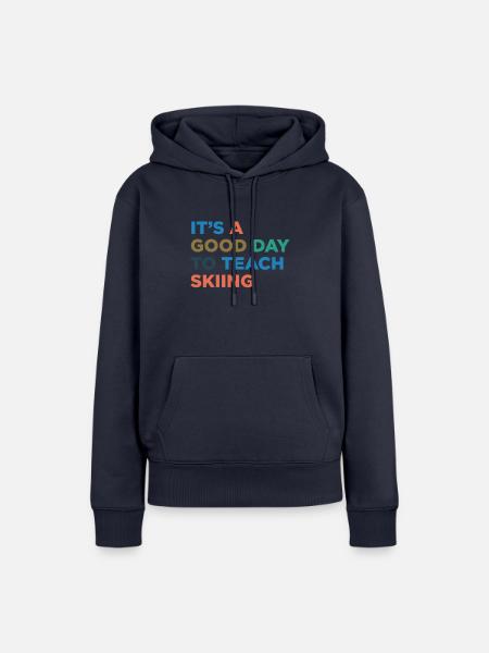 Skitrainer Unterrichten - Frauen Premium Bio Hoodie - Navy