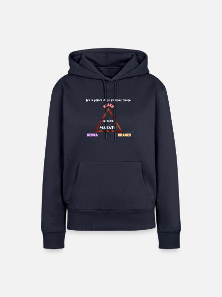 Makuku Matatu - Tradition Kongo - Frauen Premium Bio Hoodie - Navy