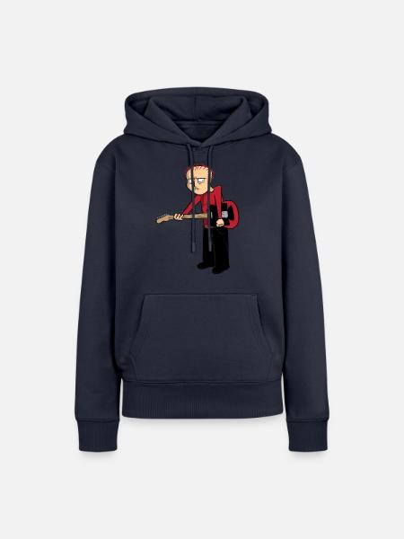 Guitar Dude - Frauen Premium Bio Hoodie - Navy