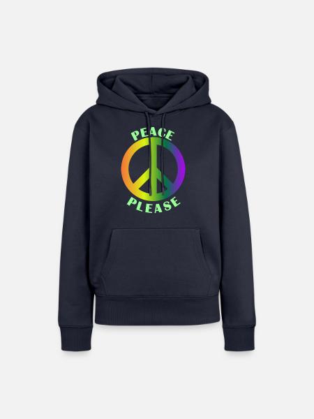 Peace Blease - Frauen Premium Bio Hoodie - Navy