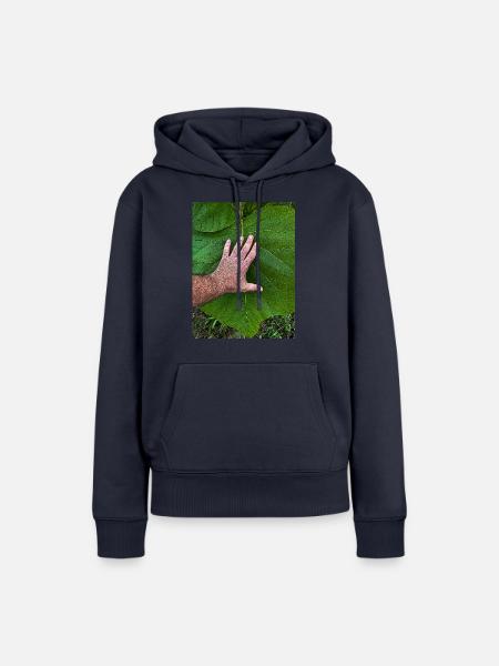 Die Hand am Leben - Frauen Premium Bio Hoodie - Navy