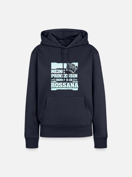Geschenk für Rossana - Frauen Premium Bio Hoodie - Navy