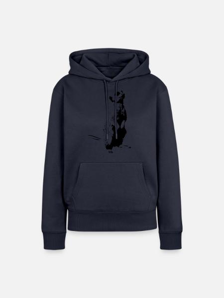 Erdmännchen - Frauen Premium Bio Hoodie - Navy