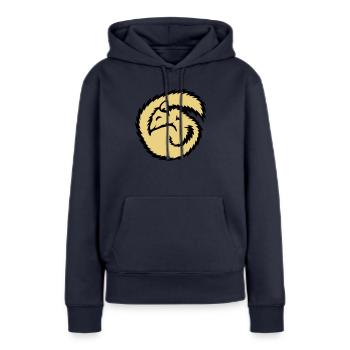 Lieertier schlafen schlafe winterschlaf - Frauen Premium Bio Hoodie - Navy - Vorne - Julia (174cm)