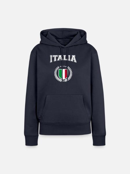 Italia - Frauen Premium Bio Hoodie - Navy