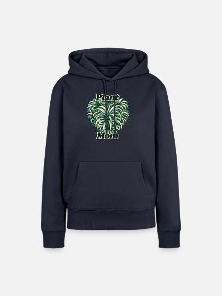 Pflanzen-Mama - Frauen Premium Bio Hoodie - Navy