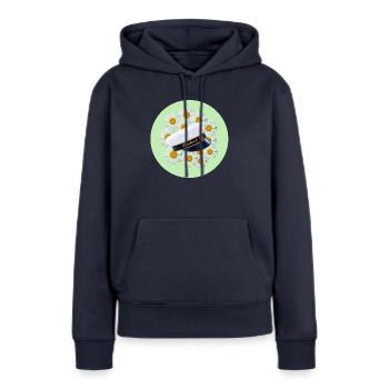 Abschlussfeier 2024 Abiturfeier - Frauen Premium Bio Hoodie - Navy - Vorne - Julia (174cm)