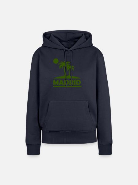 madrid - Frauen Premium Bio Hoodie - Navy