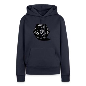 Dice D20 - Women’s Premium Organic Hoodie - navy - Front - Julia (174cm)