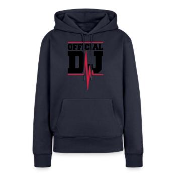 Official DJ Music Pulse - Frauen Premium Bio Hoodie - Navy - Vorne - Julia (174cm)