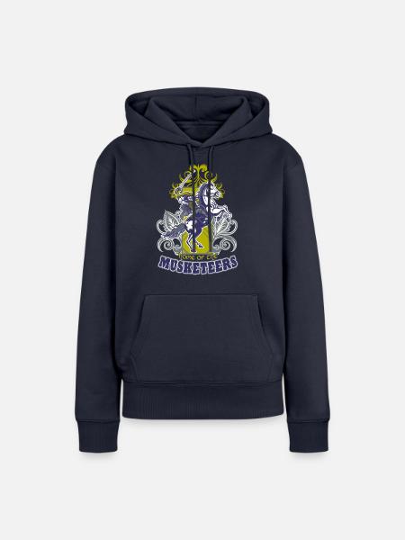 Musketiere - Frauen Premium Bio Hoodie - Navy