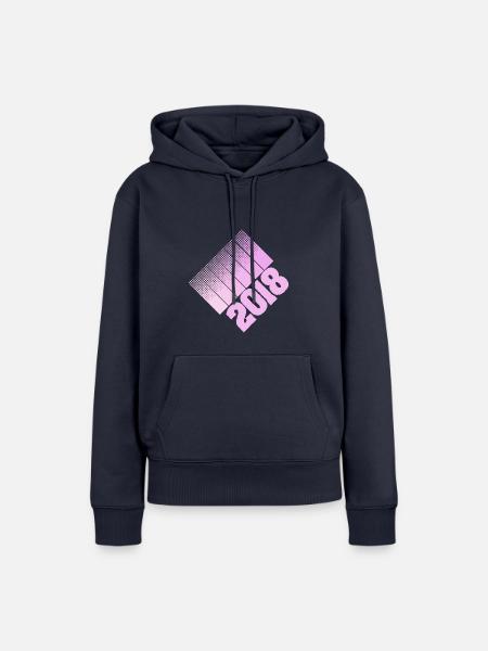 Eltern 2018 - Frauen Premium Bio Hoodie - Navy