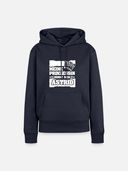 Mädchenname Astrid - Frauen Premium Bio Hoodie - Navy