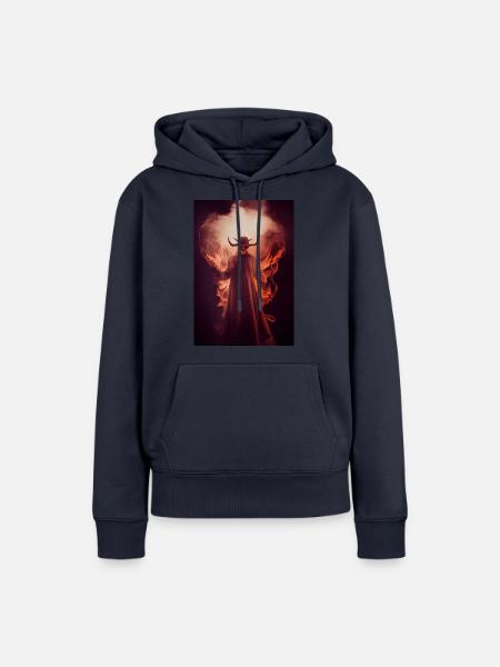 Der Teufel - Frauen Premium Bio Hoodie - Navy