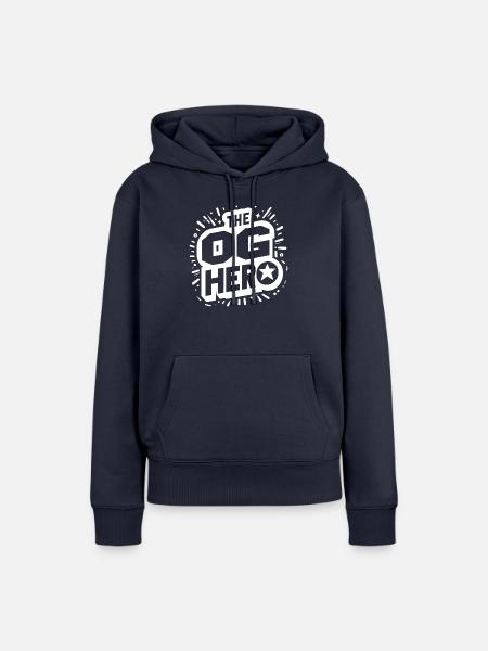 Der OG-Held - Frauen Premium Bio Hoodie - Navy