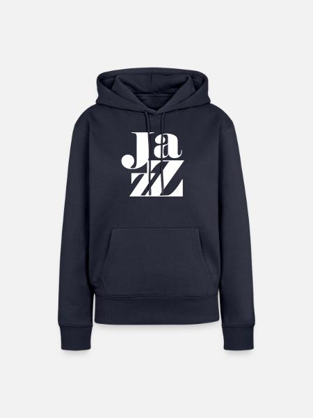 Jazz-Logo-Design - Frauen Premium Bio Hoodie - Navy