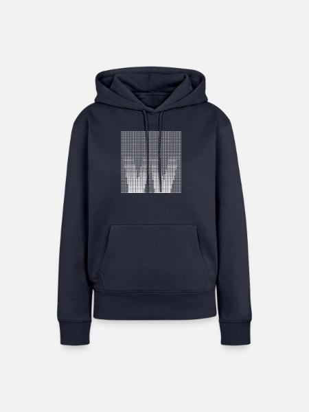 Buchstabe W - Frauen Premium Bio Hoodie - Navy