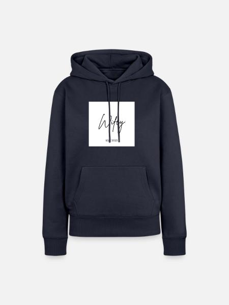 Wedding - Frauen Premium Bio Hoodie - Navy