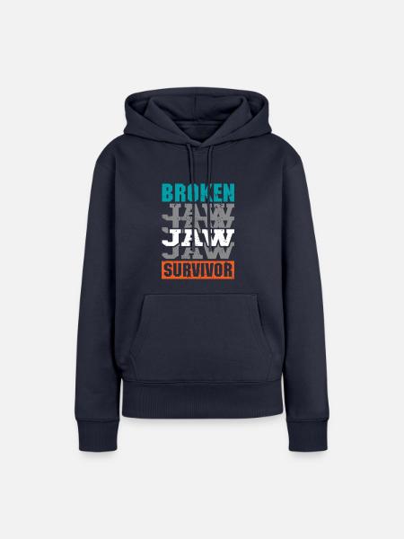 Broken Jaw Survivor - Frauen Premium Bio Hoodie - Navy