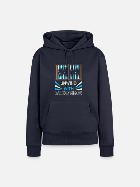 Backgammon Spiel - Frauen Premium Bio Hoodie - Navy