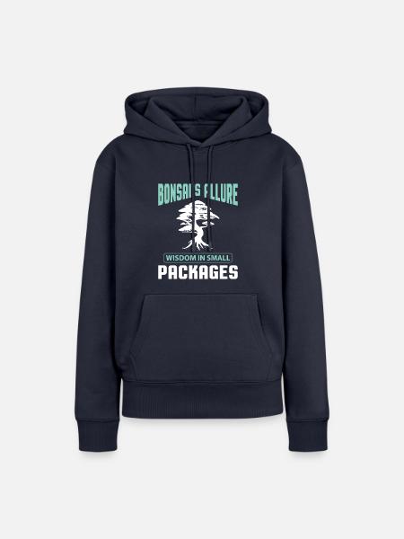 Bonsai Tree - Frauen Premium Bio Hoodie - Navy