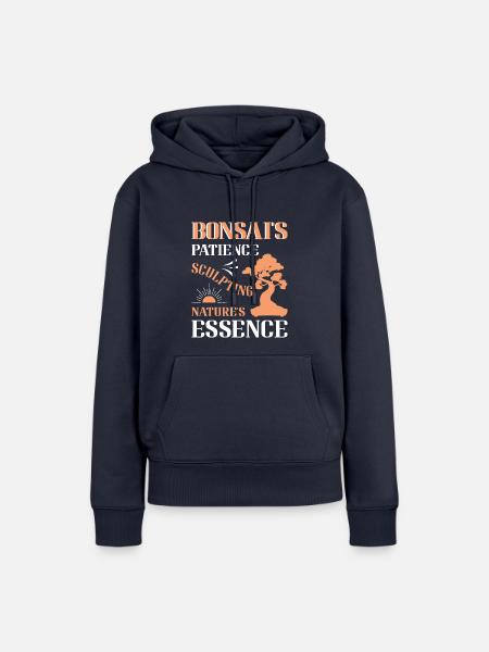 Bonsai Tree - Frauen Premium Bio Hoodie - Navy