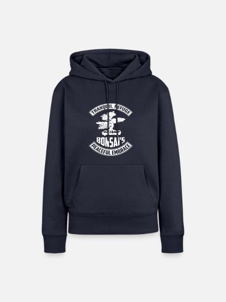 Bonsai Tree - Frauen Premium Bio Hoodie - Navy