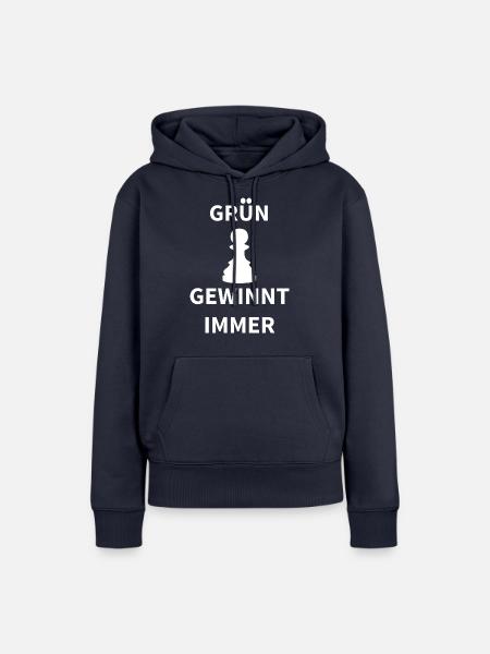 boardgame chess backgammon game night - Frauen Premium Bio Hoodie - Navy