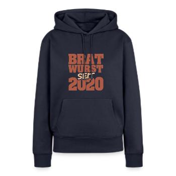 Barbecue 2020 - Frauen Premium Bio Hoodie - Navy - Vorne - Julia (174cm)