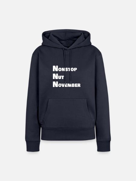 Nonstop nut november - Frauen Premium Bio Hoodie - Navy