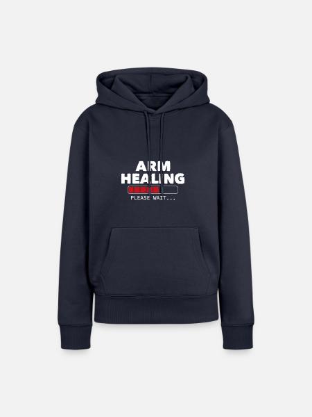Arm Healing Please Wait - Frauen Premium Bio Hoodie - Navy