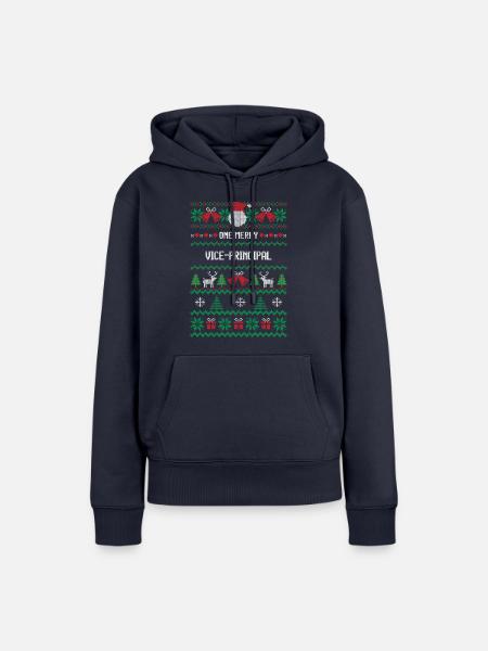 Ein fröhlicher Vizedirektor - Frauen Premium Bio Hoodie - Navy
