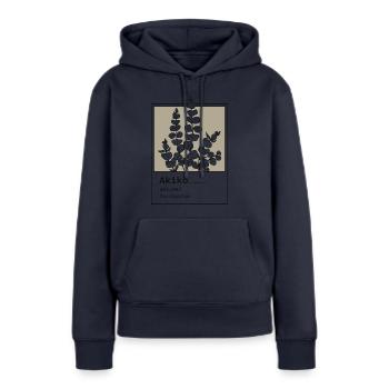 Eukalyptus Akiko - Frauen Premium Bio Hoodie - Navy - Vorne - Julia (174cm)