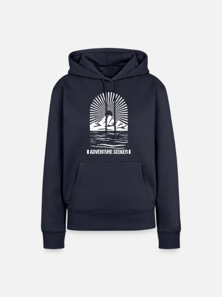 Abenteurer - Frauen Premium Bio Hoodie - Navy