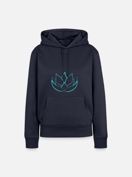 Lotus - Frauen Premium Bio Hoodie - Navy