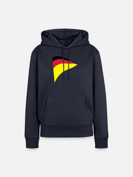deutschland - Frauen Premium Bio Hoodie - Navy