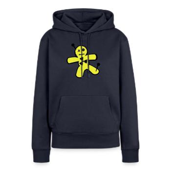 poupée vaudou contre l'énergie nucléaire - Sweat à capuche Premium bio Femme - bleu marine - Devant - Julia (174cm)