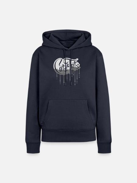 cats and tats Zitat - Frauen Premium Bio Hoodie - Navy
