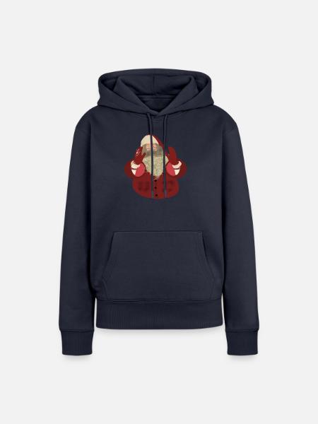 Weihnachtsmann - Frauen Premium Bio Hoodie - Navy
