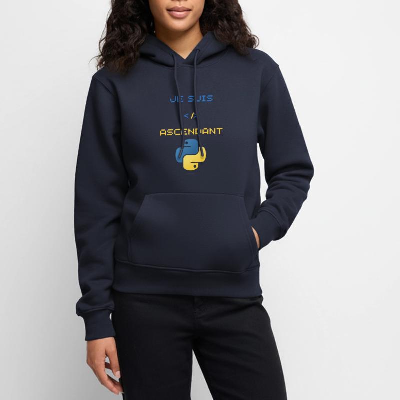 Gift for Python Developer Women’s Premium Organic Hoodie